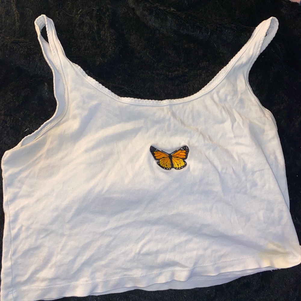 wild fable butterfly crop top